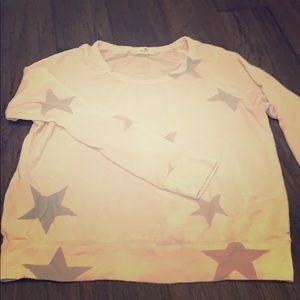 Sundry cozy long sleeve top with stars